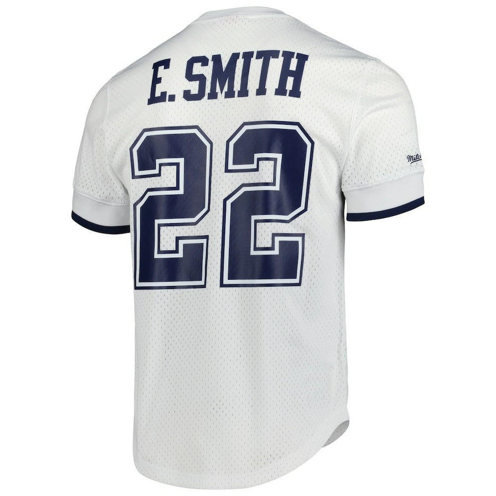 Emmitt Smith Dallas Cowboys Retired Player Name & Number Mesh Top - White on sale