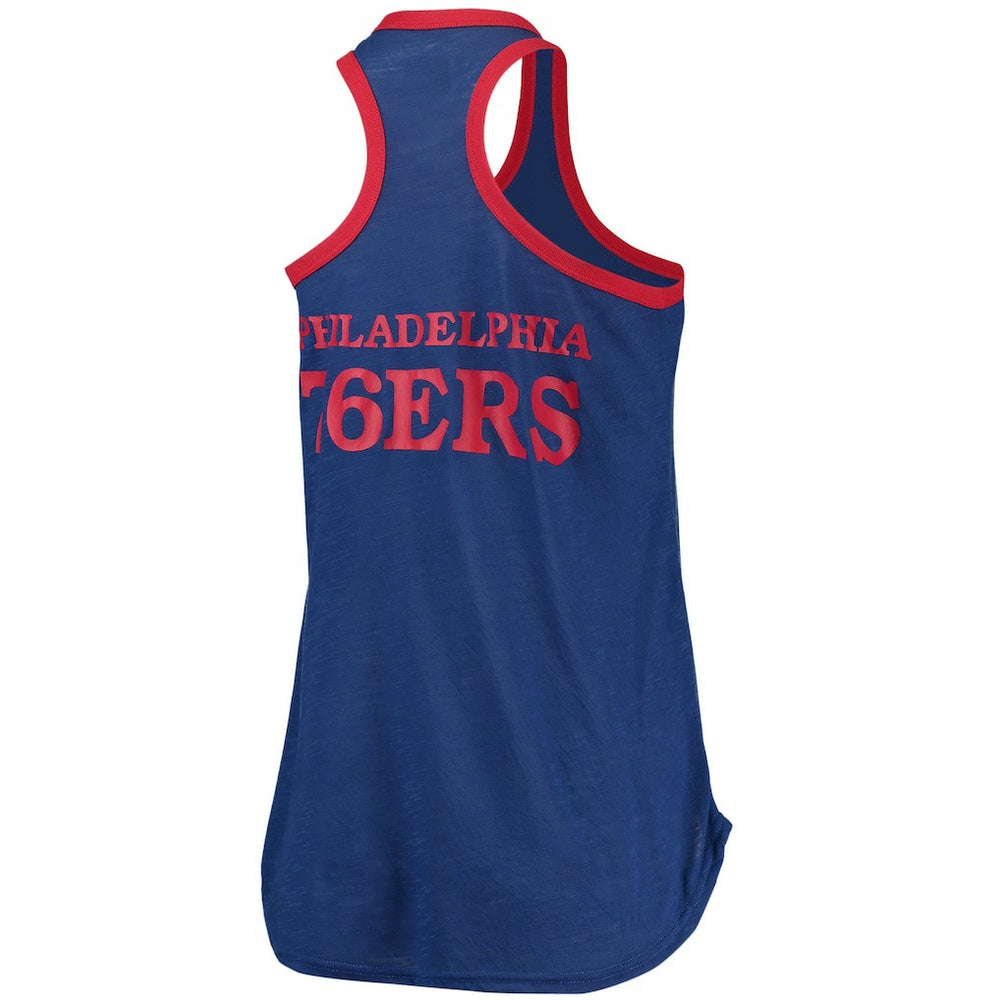 Philadelphia 76ers G-III Sports by Carl Banks Women's Showdown Scoop-Neck Racerback Tank Top - Royal outlet
