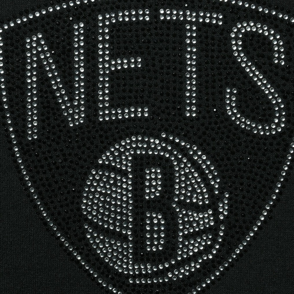 Brooklyn Nets DKNY Sport Women's Carrie Rhinestone Pullover Sweatshirt - Black outlet