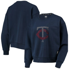 Minnesota Twins DKNY Sport Women's Carrie Pullover Sweatshirt Navy