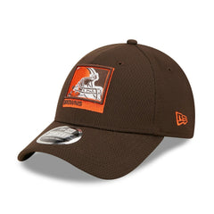 Cleveland Browns New Era Framed AF 9FORTY Snapback Hat - Brown cheap