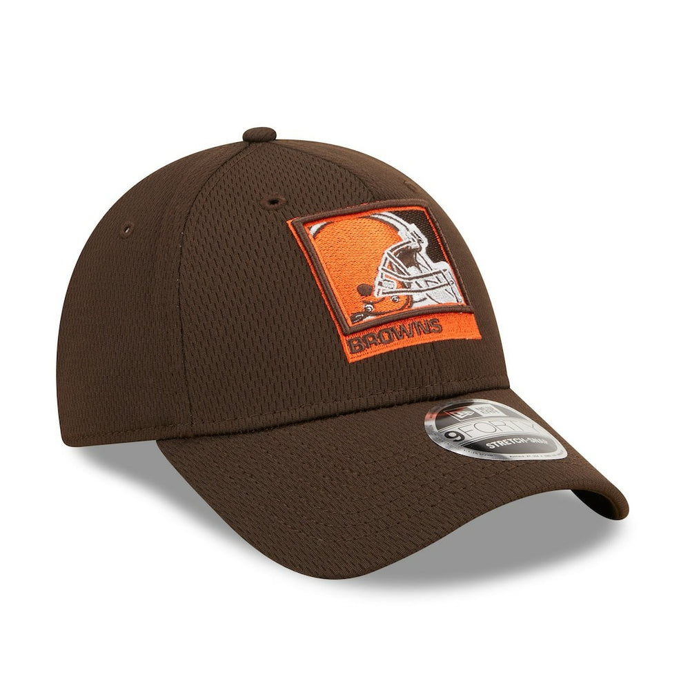Cleveland Browns New Era Framed AF 9FORTY Snapback Hat - Brown cheap