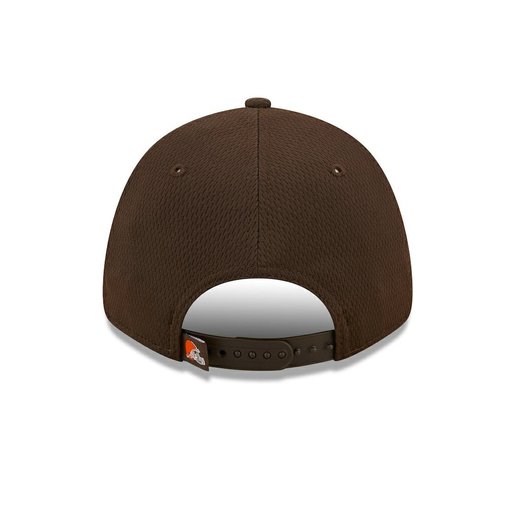 Cleveland Browns New Era Framed AF 9FORTY Snapback Hat - Brown cheap