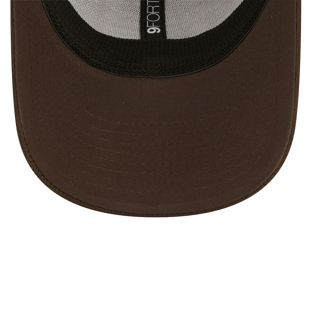 Cleveland Browns New Era Framed AF 9FORTY Snapback Hat - Brown cheap