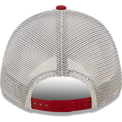 Arizona Cardinals New Era Logo Patch Trucker 9FORTY Snapback Hat - Cardinal/White outlet