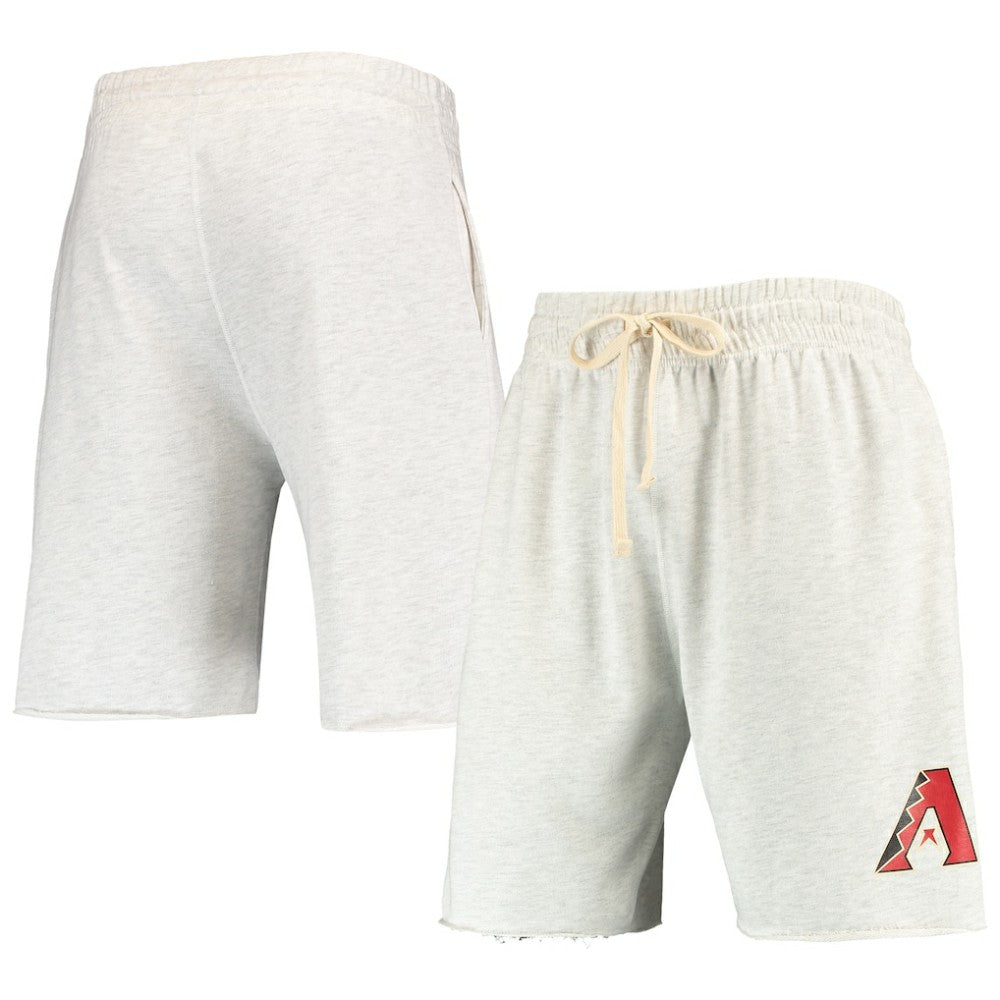 Arizona Diamondbacks Concepts Sport Mainstream Terry Tri-Blend Shorts Oatmeal