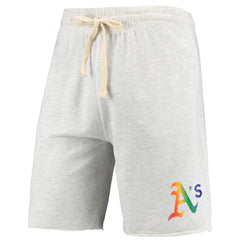Athletics Concepts Sport Mainstream Logo Terry Tri-Blend Shorts Oatmeal