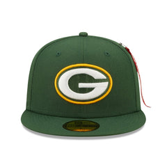 Green Bay Packers New Era x Alpha Industries Alpha 59FIFTY Fitted Hat - Green sale