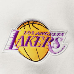 Los Angeles Lakers Hardwood Classics Fusion 2.0 Colorblock Pullover Hoodie - Purple for sale