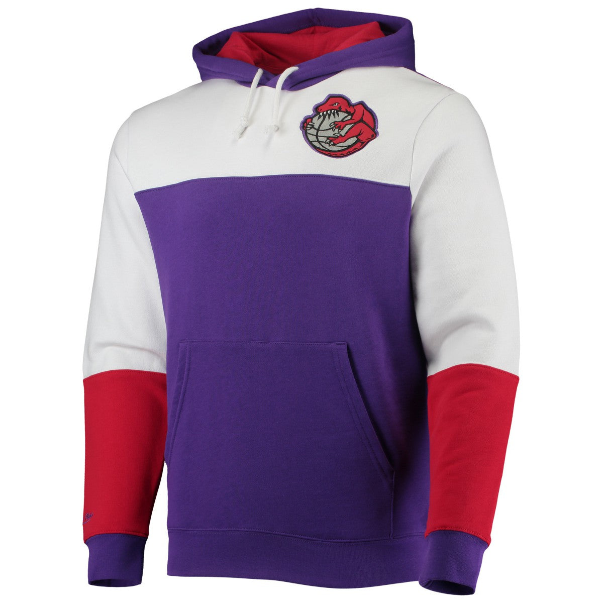 Toronto Raptors Hardwood Classics Fusion 2.0 Colorblock Pullover Hoodie - Purple for sale