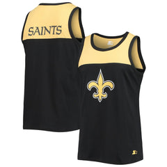 New Orleans Saints Starter Team Touchdown Fashion Tank Top - Black/Gold sale