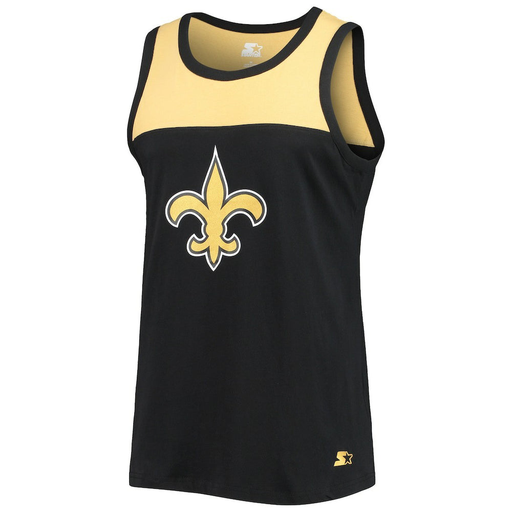New Orleans Saints Starter Team Touchdown Fashion Tank Top - Black/Gold sale
