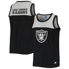 Las Vegas Raiders Starter Team Touchdown Fashion Tank Top - Black/Silver cheap