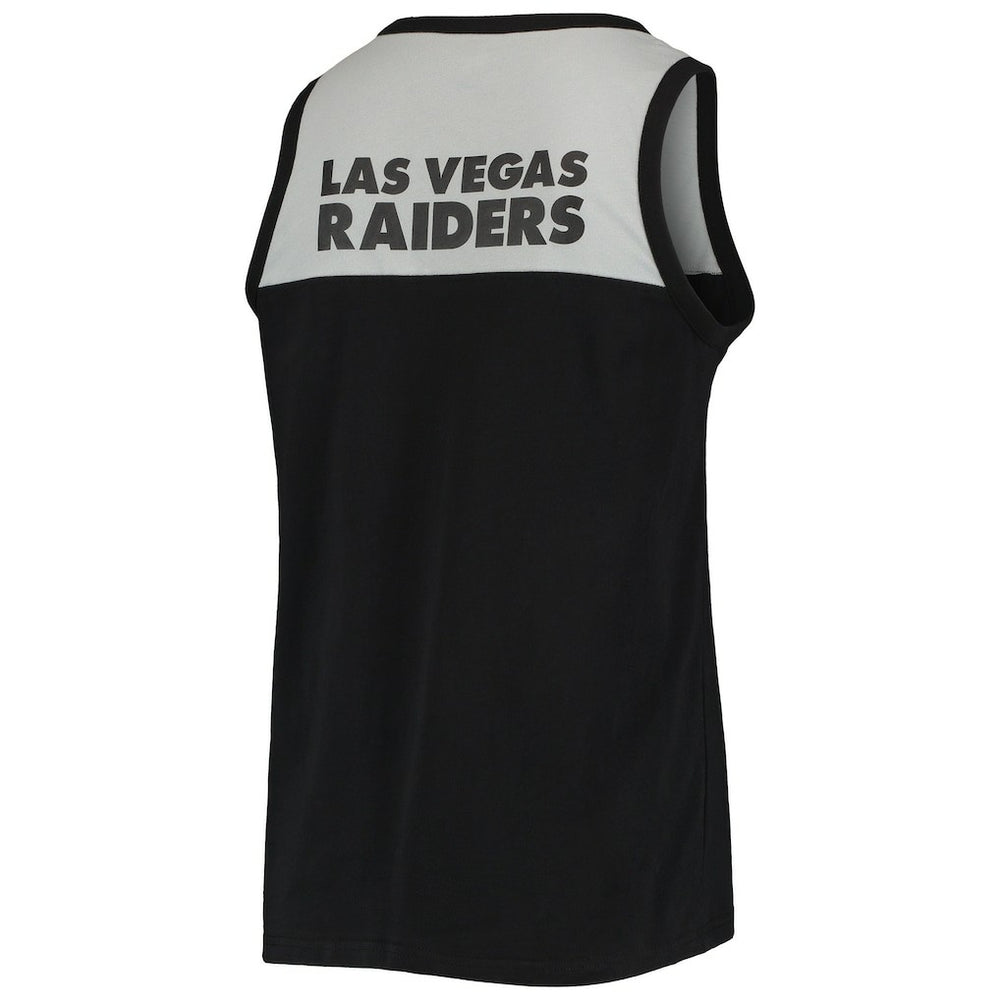 Las Vegas Raiders Starter Team Touchdown Fashion Tank Top - Black/Silver cheap