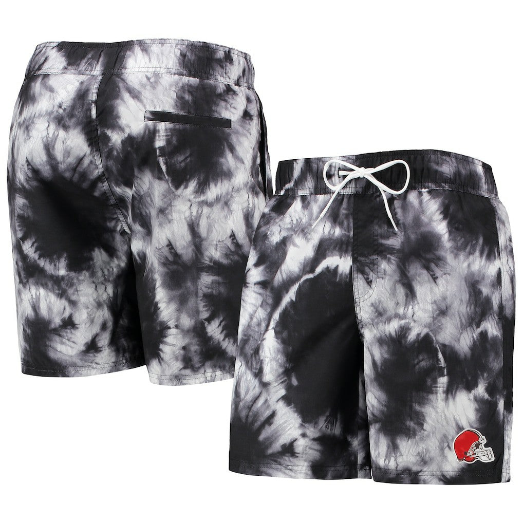 Cleveland Browns G-III Sports by Carl Banks Splash Volley Swim Shorts - Black for sale