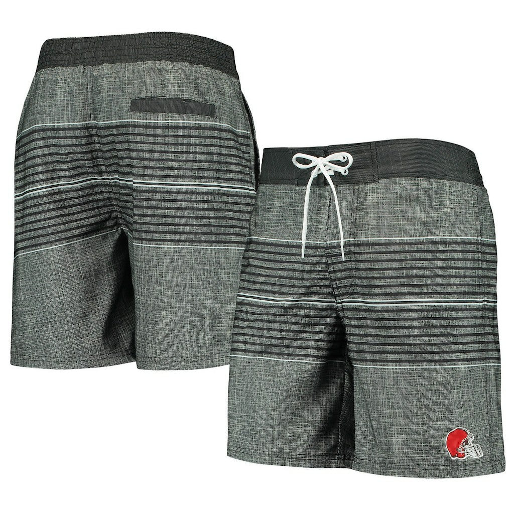 Cleveland Browns G-III Sports by Carl Banks Horizon Swim Shorts - Black on sale