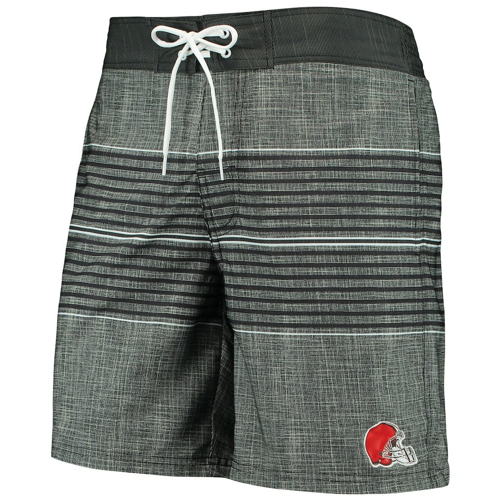 Cleveland Browns G-III Sports by Carl Banks Horizon Swim Shorts - Black on sale