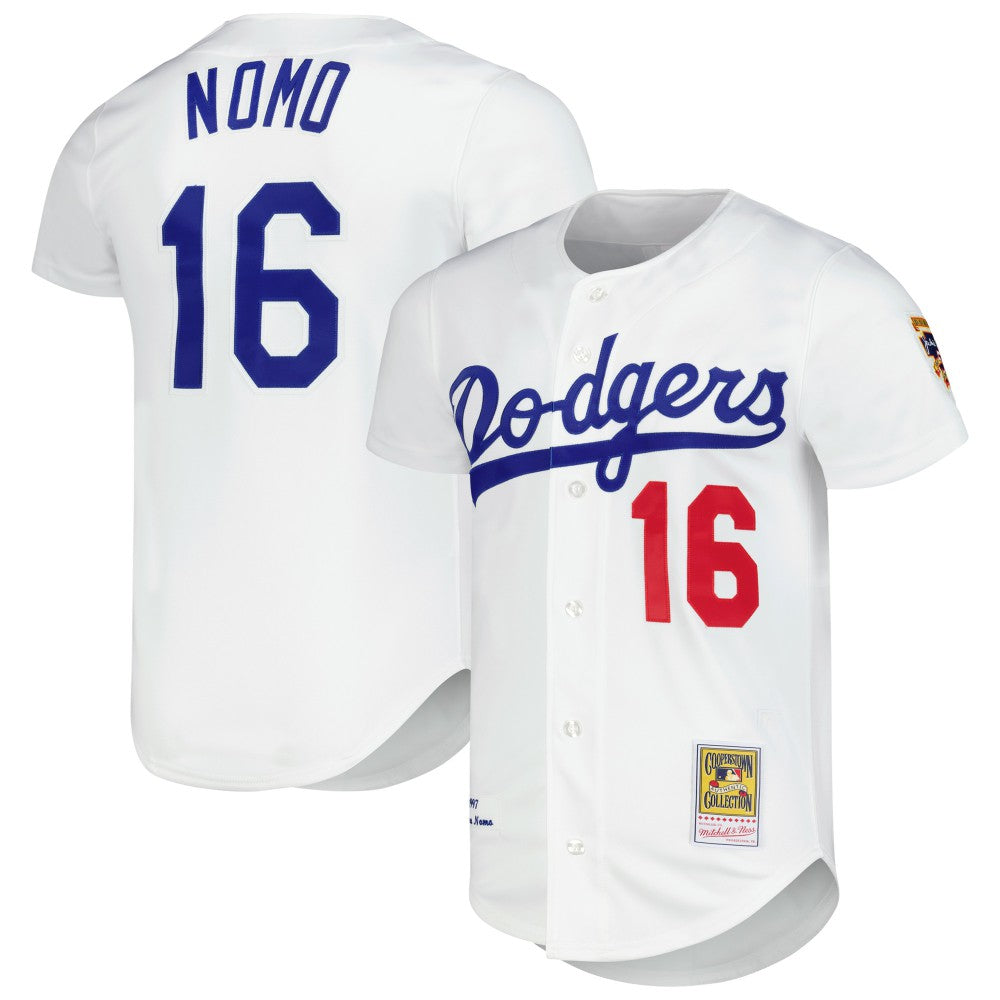 Hideo Nomo Los Angeles Dodgers Cooperstown Collection Authentic Jersey White