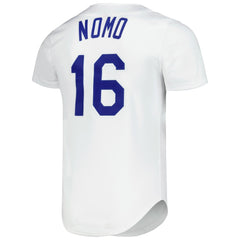 Hideo Nomo Los Angeles Dodgers Cooperstown Collection Authentic Jersey White