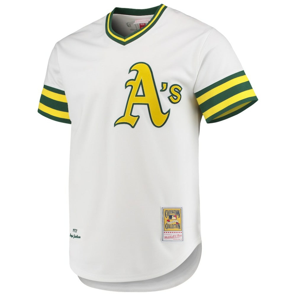 Reggie Jackson Athletics 1972 Cooperstown Collection Authentic Jersey White