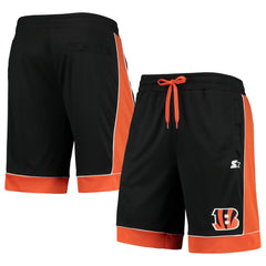 Cincinnati Bengals Starter Fan Favorite Fashion Shorts - Black/Orange cheap