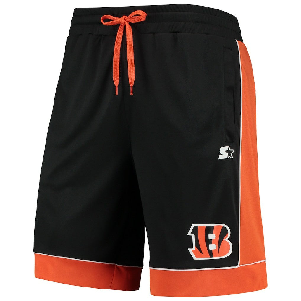 Cincinnati Bengals Starter Fan Favorite Fashion Shorts - Black/Orange cheap