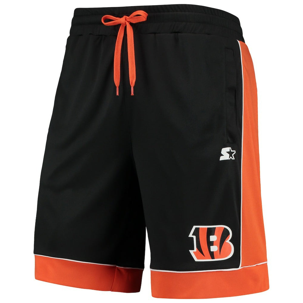 Cincinnati Bengals Starter Fan Favorite Fashion Shorts - Black/Orange cheap
