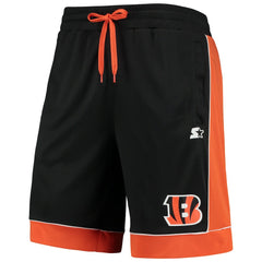 Cincinnati Bengals Starter Fan Favorite Fashion Shorts - Black/Orange cheap