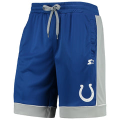Indianapolis Colts Starter Fan Favorite Fashion Shorts - Royal/Gray sale