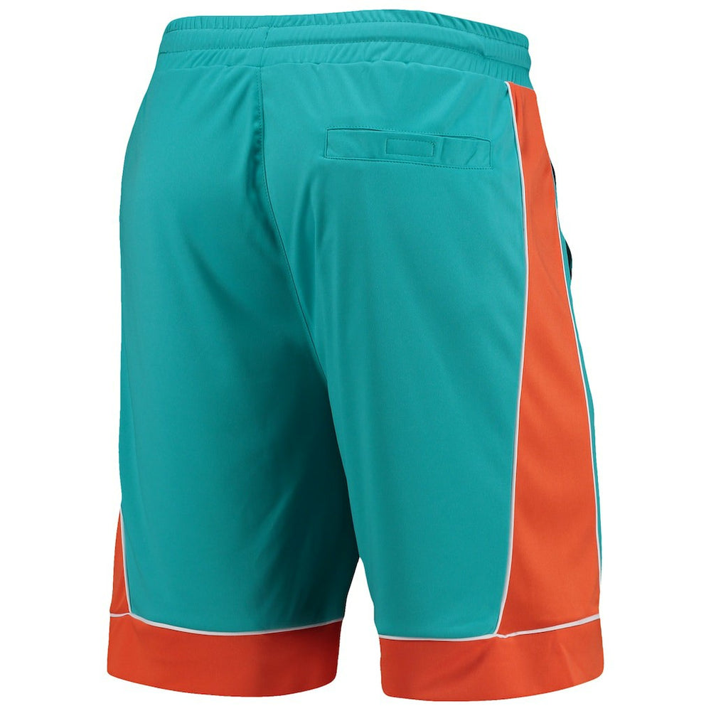 Miami Dolphins Starter Fan Favorite Fashion Shorts - Aqua/Orange sale