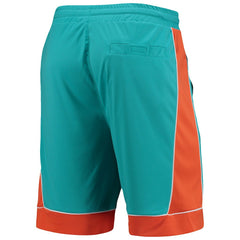 Miami Dolphins Starter Fan Favorite Fashion Shorts - Aqua/Orange sale
