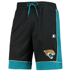Jacksonville Jaguars Starter Fan Favorite Fashion Shorts - Black/Teal on sale