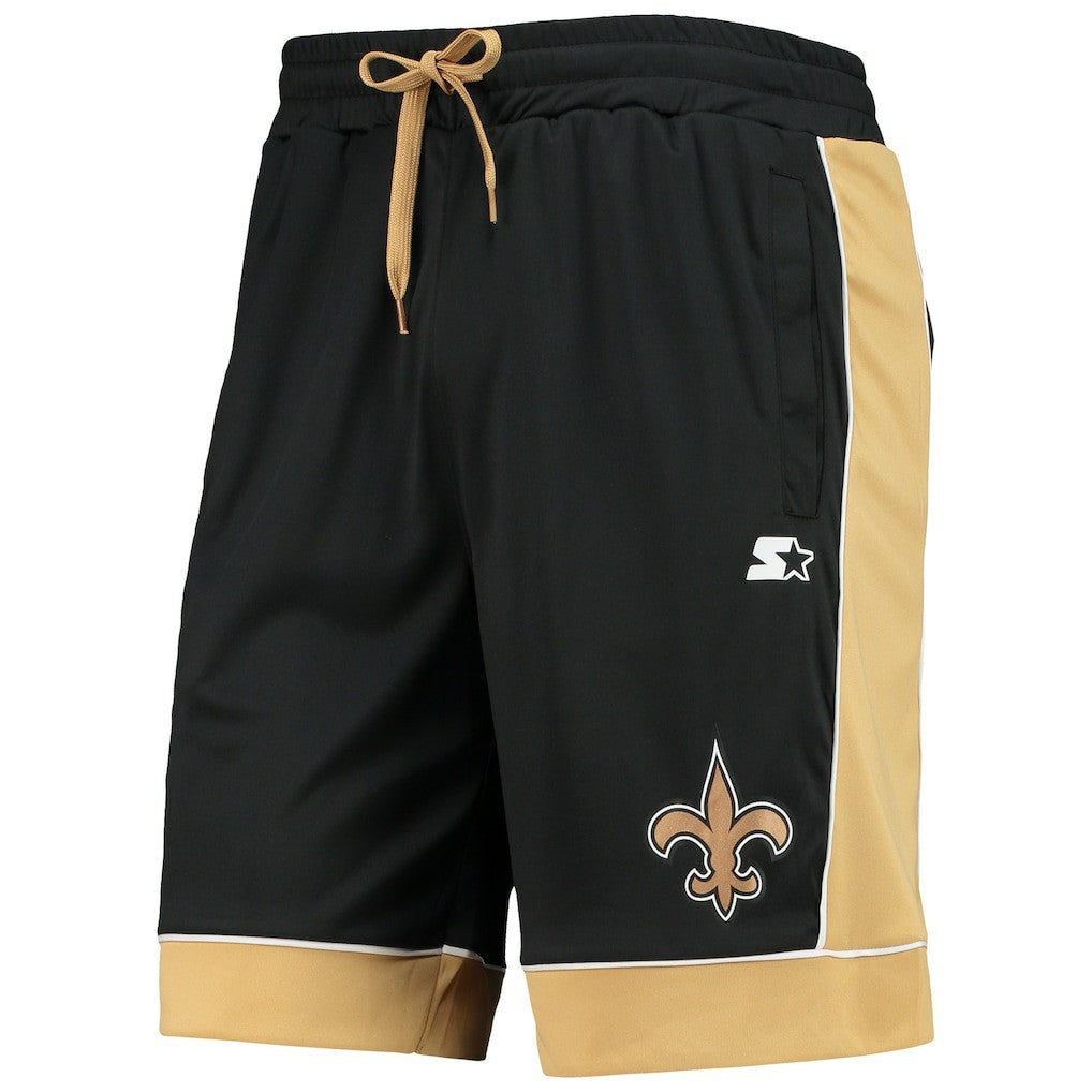 New Orleans Saints Starter Fan Favorite Fashion Shorts - Black/Gold for sale