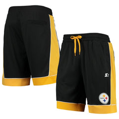 Pittsburgh Steelers Starter Fan Favorite Fashion Shorts - Black/Gold online