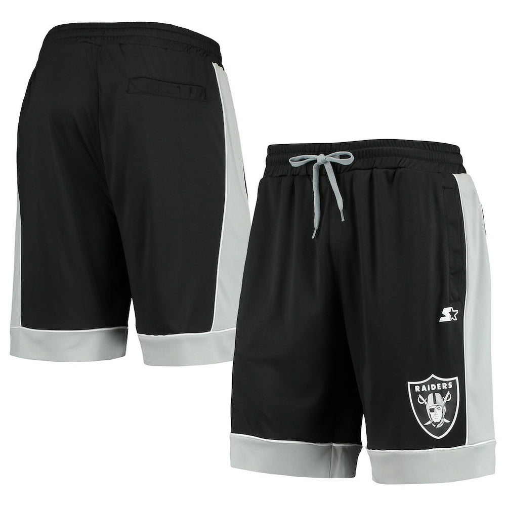 Las Vegas Raiders Starter Fan Favorite Fashion Shorts - Black/Silver cheap