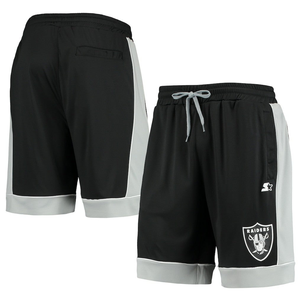 Las Vegas Raiders Starter Fan Favorite Fashion Shorts - Black/Silver cheap