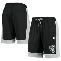 Las Vegas Raiders Starter Fan Favorite Fashion Shorts - Black/Silver cheap