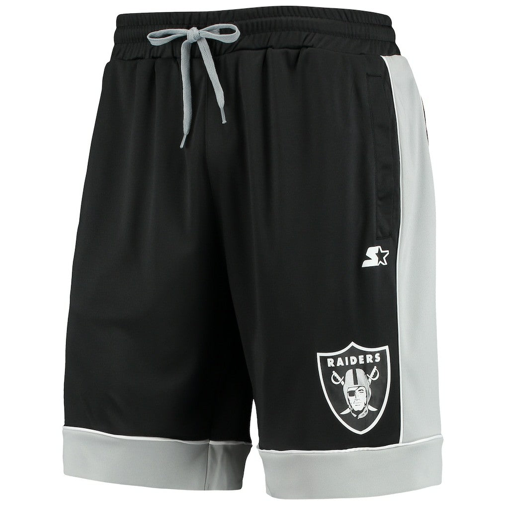 Las Vegas Raiders Starter Fan Favorite Fashion Shorts - Black/Silver cheap