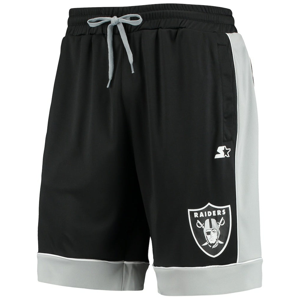 Las Vegas Raiders Starter Fan Favorite Fashion Shorts - Black/Silver cheap