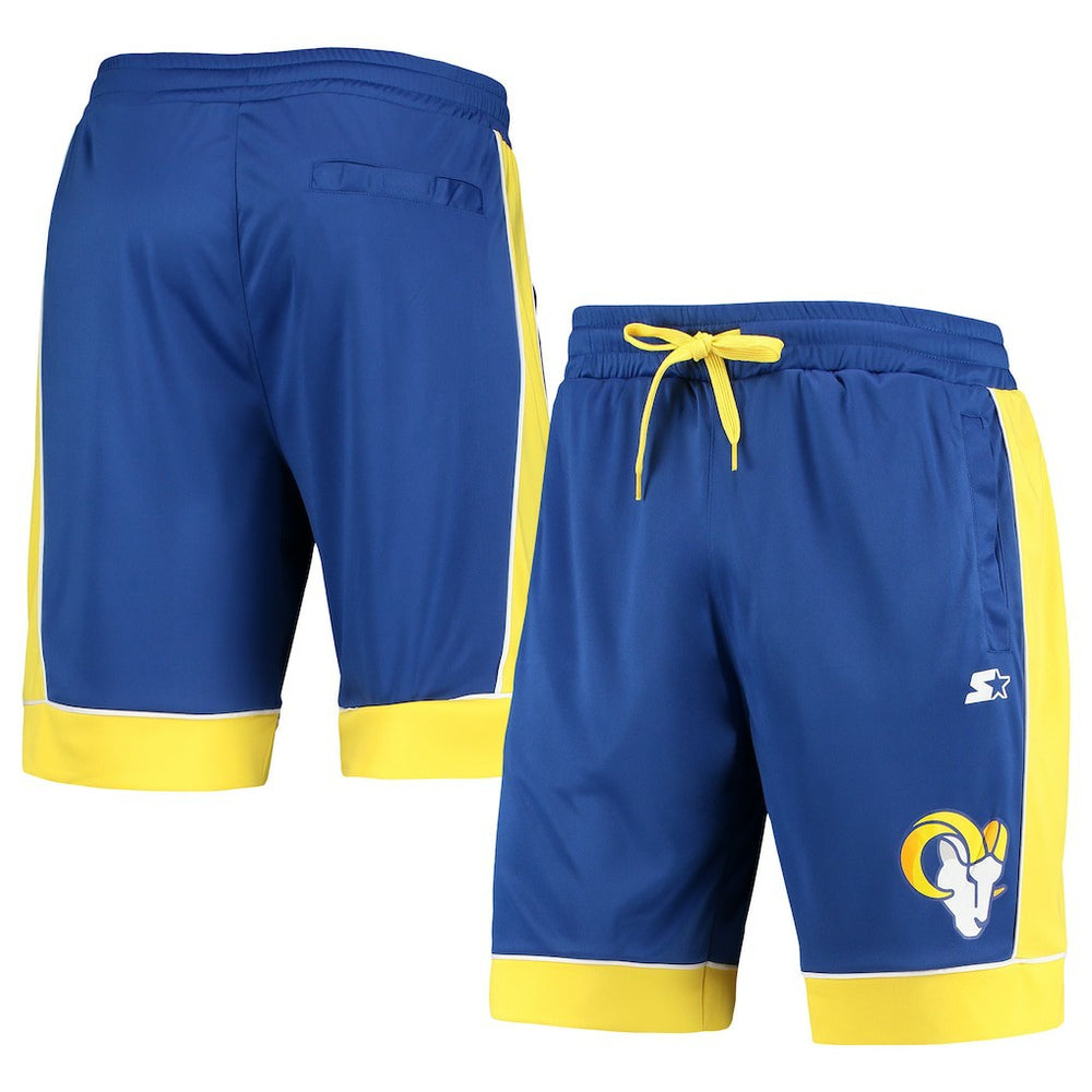 Los Angeles Rams Starter Fan Favorite Fashion Shorts - Royal/Gold discount
