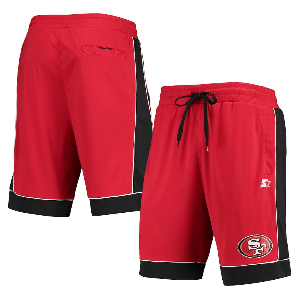 San Francisco 49ers Starter Fan Favorite Fashion Shorts - Scarlet/Black online