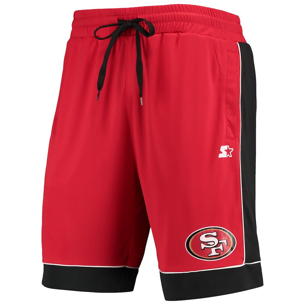 San Francisco 49ers Starter Fan Favorite Fashion Shorts - Scarlet/Black online