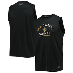 New Orleans Saints MSX by Michael Strahan Rebound Tank Top - Black cheap