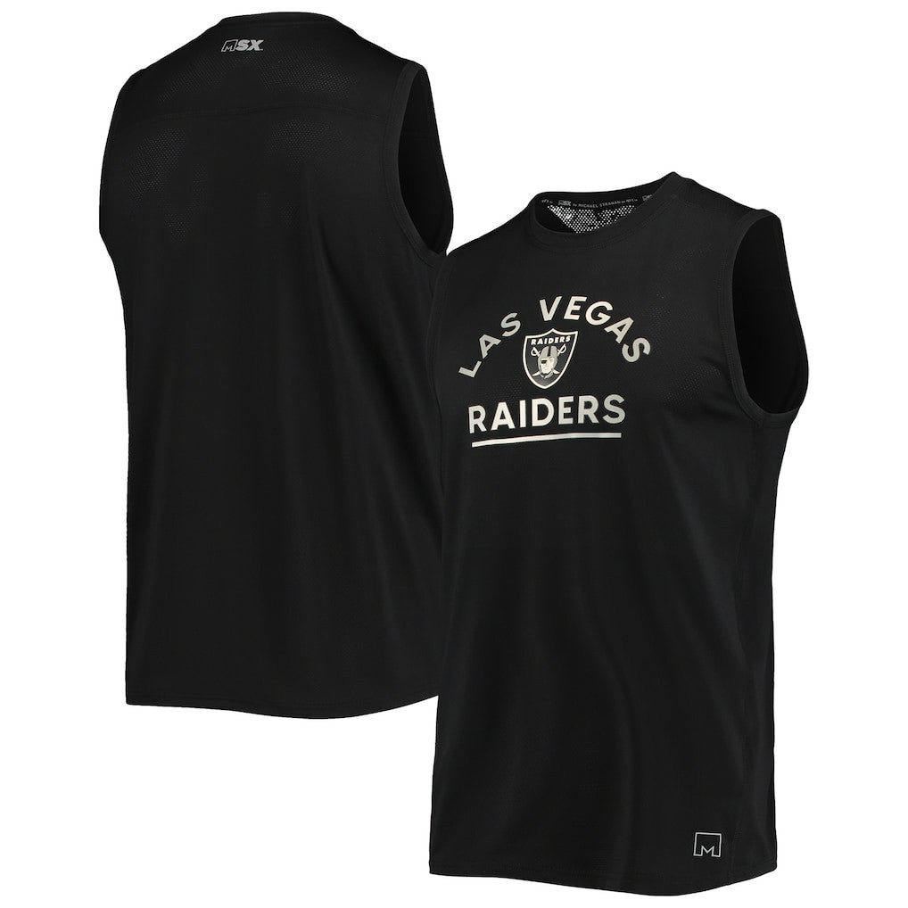 Las Vegas Raiders MSX by Michael Strahan Rebound Tank Top - Black discount