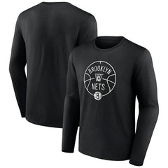 Brooklyn Nets Tip-Off Long Sleeve T-Shirt - Black outlet