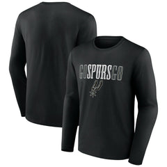 San Antonio Spurs Tip-Off Long Sleeve T-Shirt - Black sale