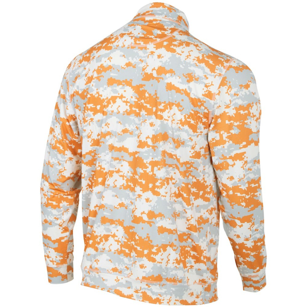 Houston Astros Digital Camo Performance Quarter-Zip Pullover Jacket Orange