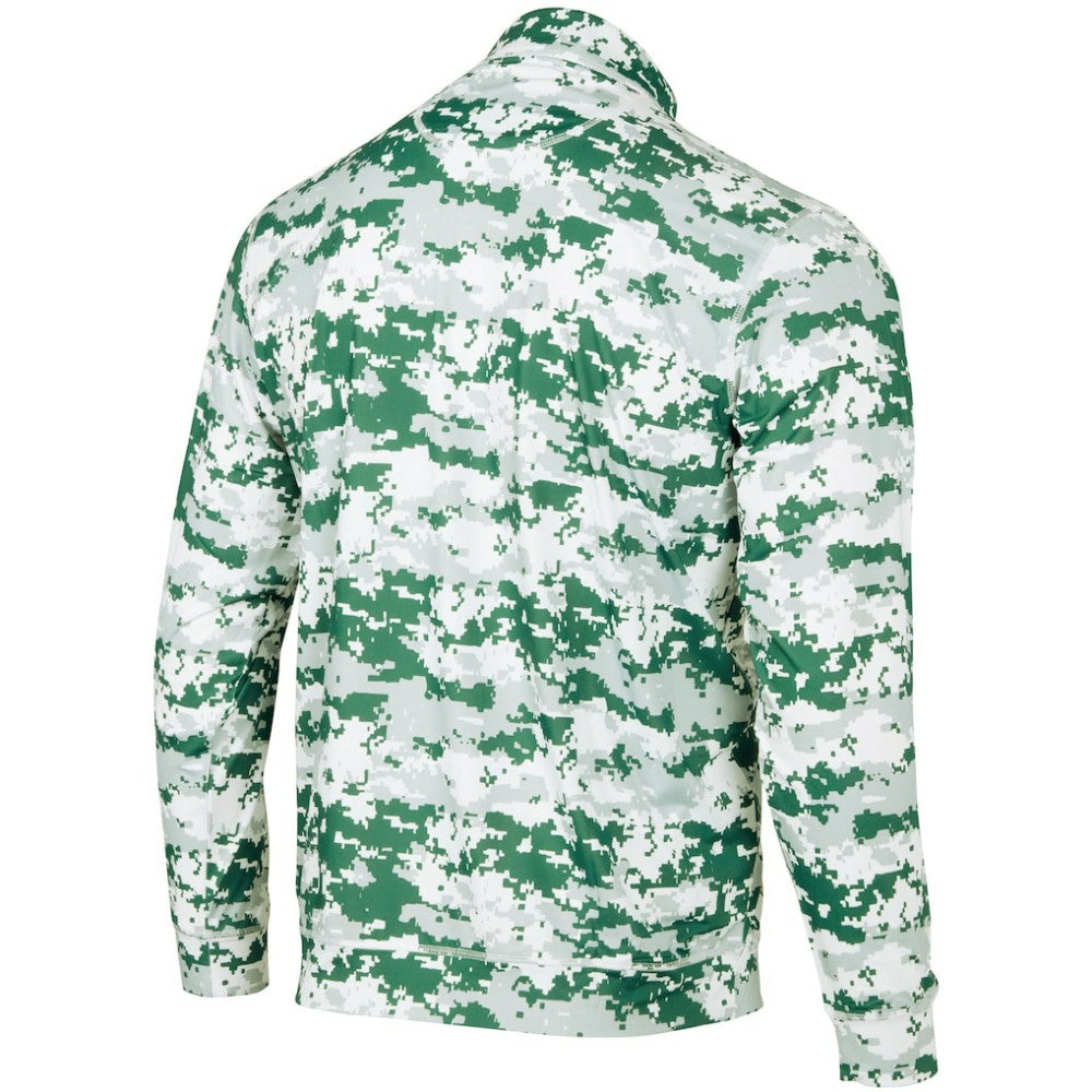 Athletics Digital Camo Performance Quarter-Zip Pullover Jacket Green