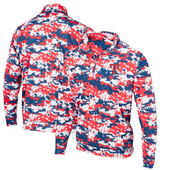 Texas Rangers Digital Camo Performance Quarter-Zip Pullover Jacket Red