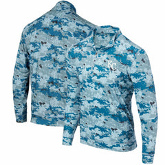 Kansas City Royals Digital Camo Performance Quarter-Zip Pullover Jacket Royal